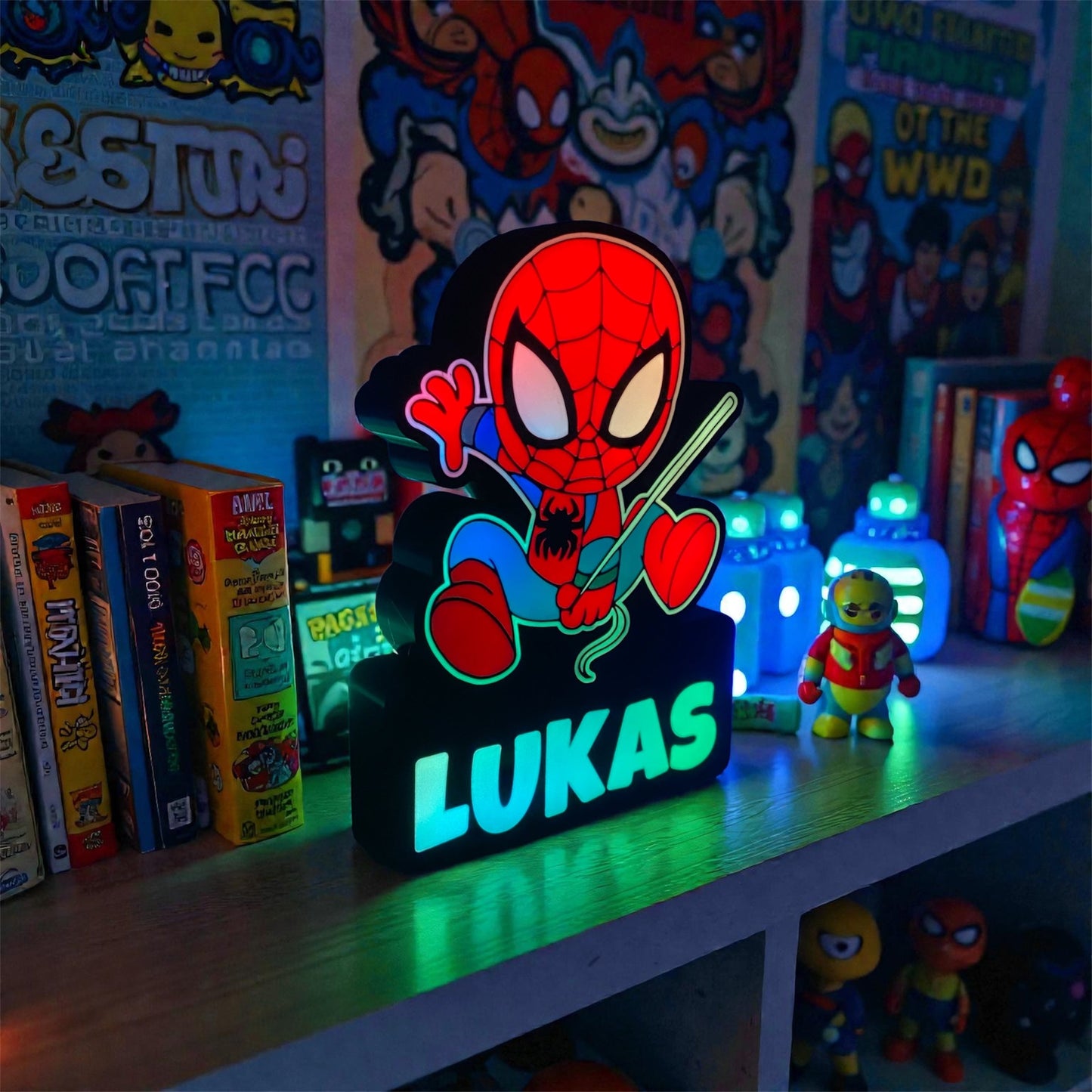 Stylish Personalized Spider-Man Lamp for room decoration