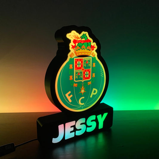Personalized FC Porto Lamp with custom name