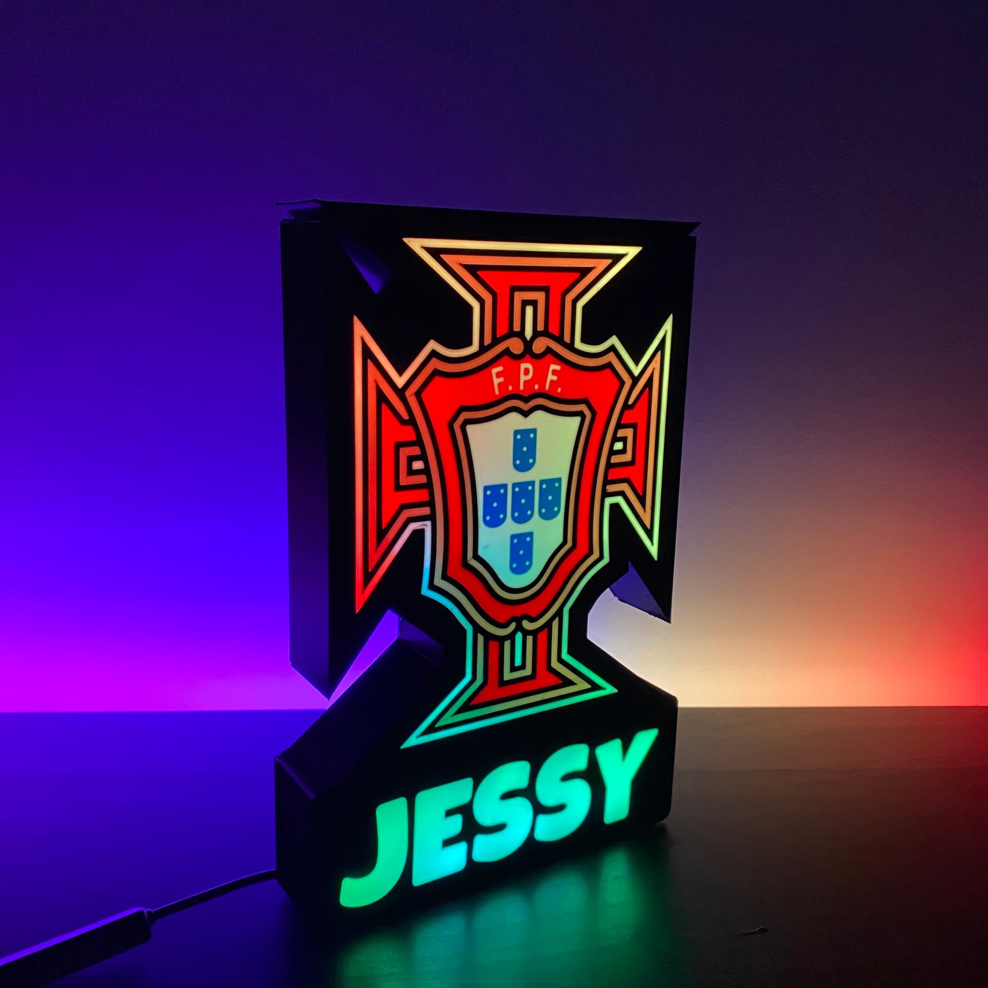 Premium Portugal LED lamp for football fans
