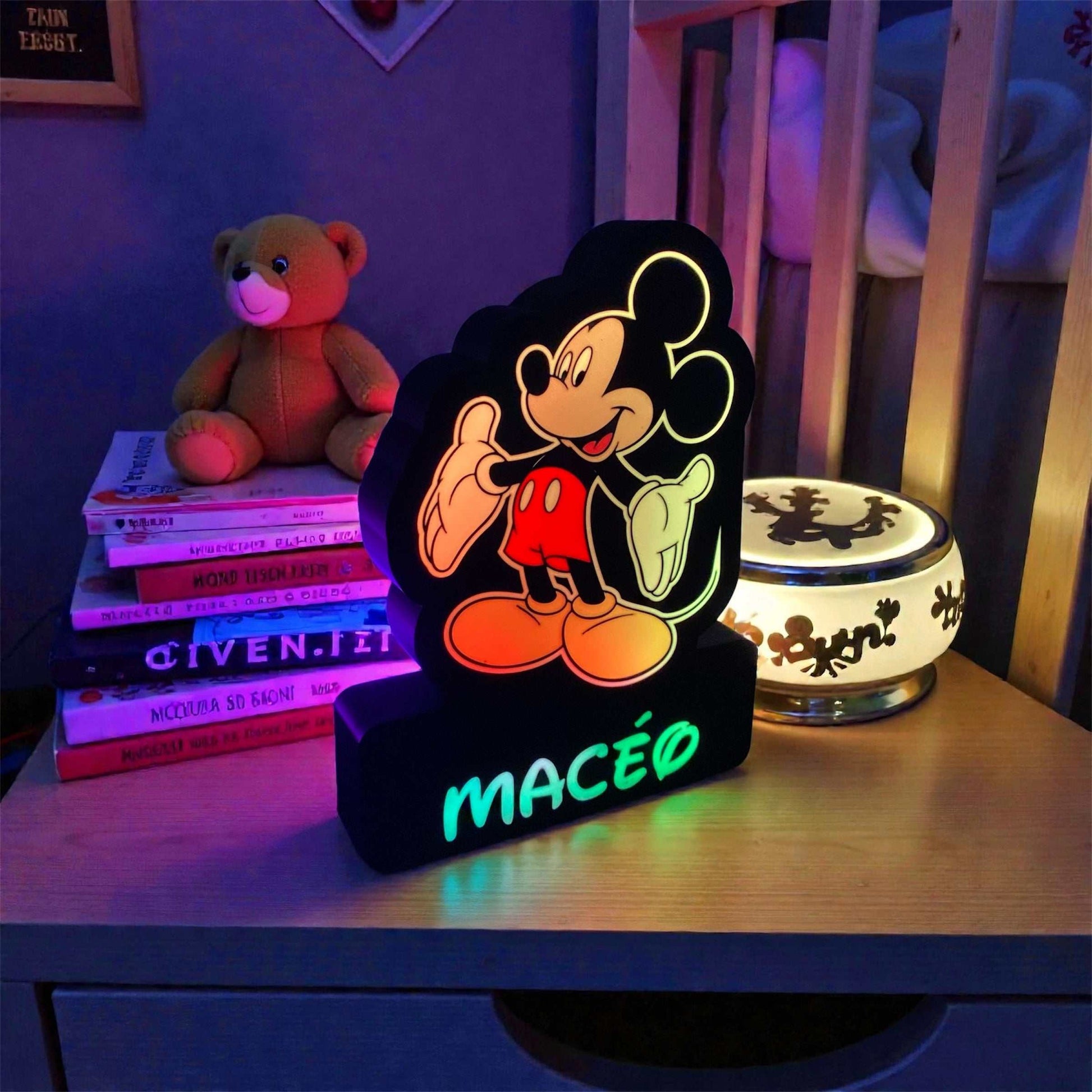 Premium Personalized Mickey Mouse Lamp gift idea
